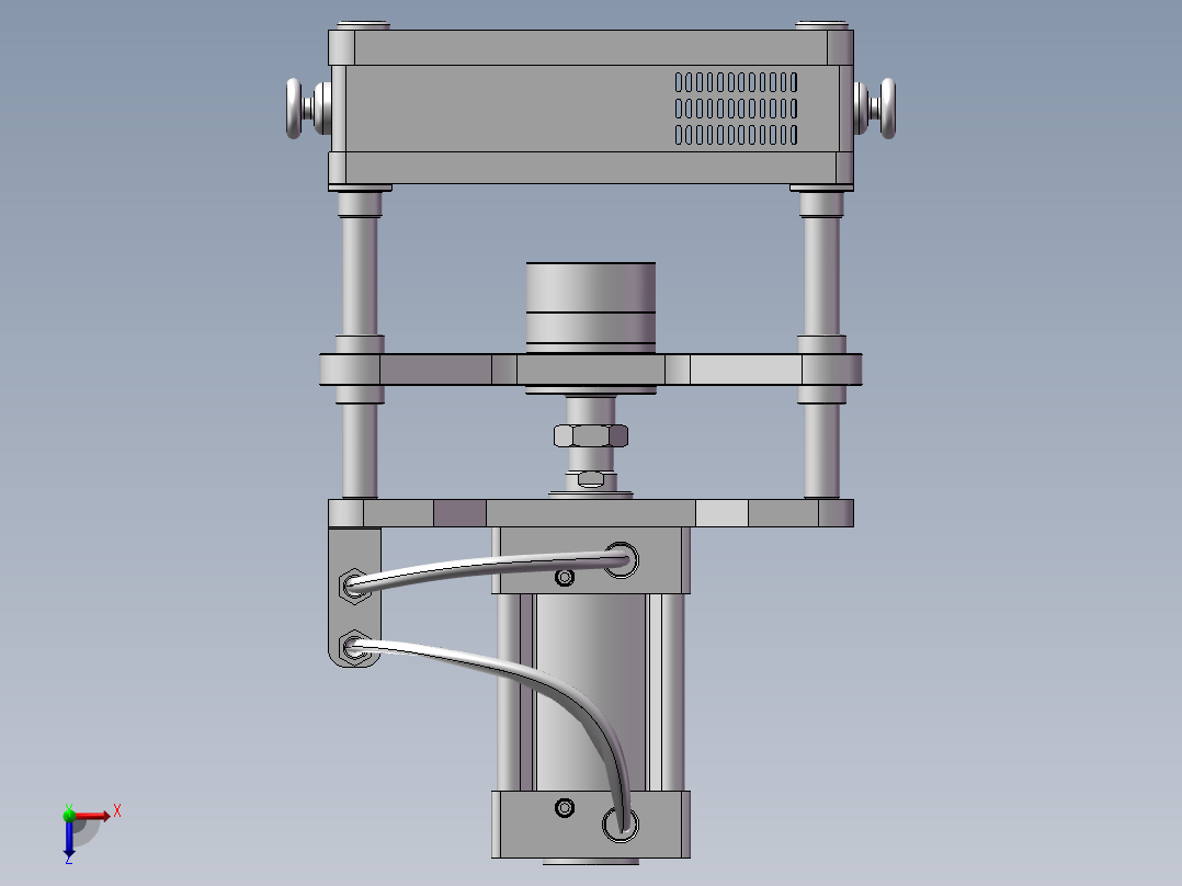 膜片冲压机俯视图