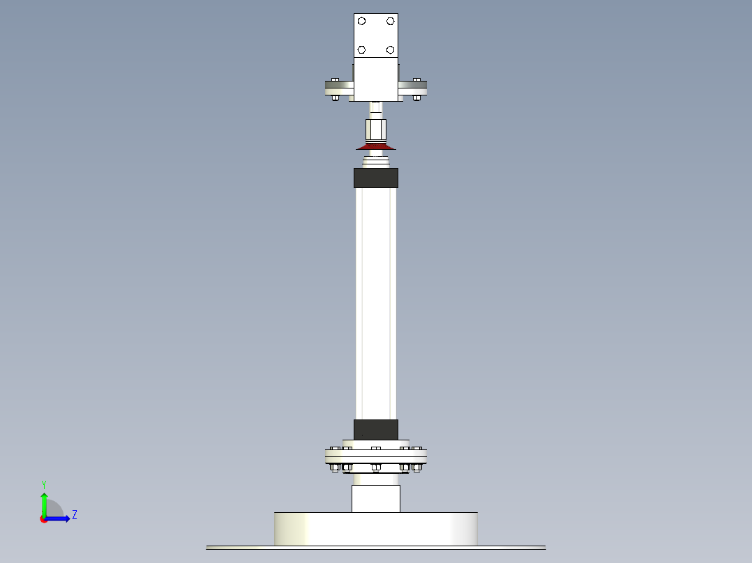 气动机械手设计资料三维+CAD+说明左视图