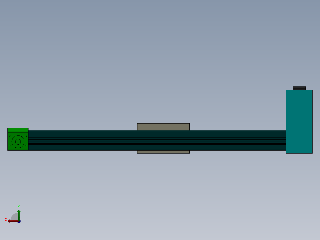 丝杆式模组DC64-TB-MG-P（100-6000mm）后视图