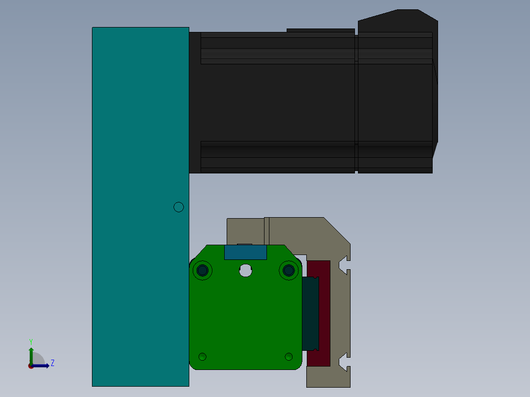 丝杆式模组DC64-TB-MG-P（100-6000mm）左视图