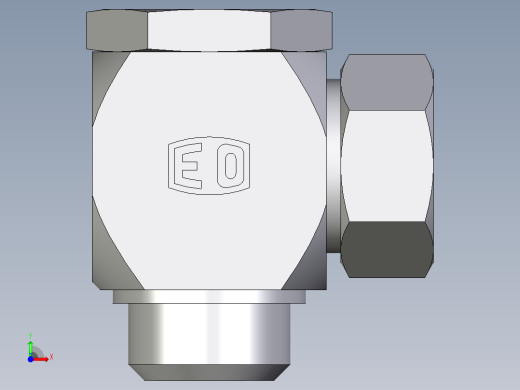 卡套式工业通用硬管接头EO_High_pressure_banjo_elbow_WH35ZLRKDSCF前视缩略图