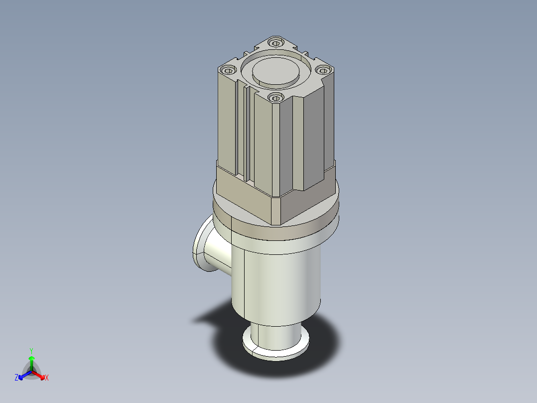 阀门模型GDQ-J25A________(____)正等轴测图