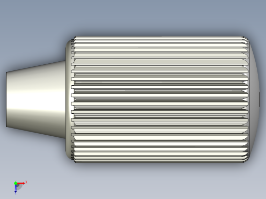 滾花把手(軟膠被覆)I.168-SOFT-3D多系列多零件图纸模型俯视缩略图