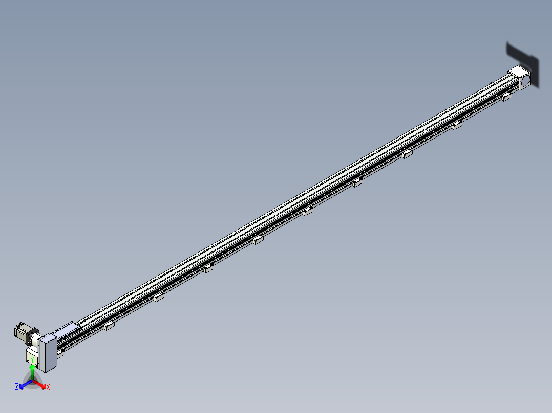 同步带滑台-欧规B8-L88-S3500-L-ZP75-D3-N10主视图