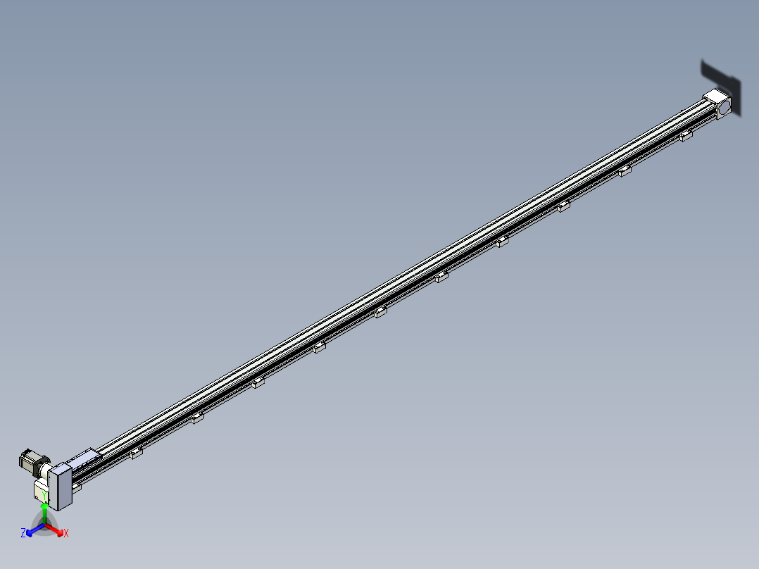 同步带滑台-欧规B8-L88-S4000-L-ZP75-D3-N10主视图