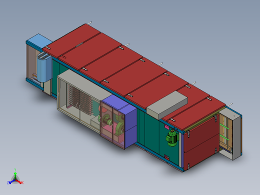 在线式烘烤机正等轴测缩略图