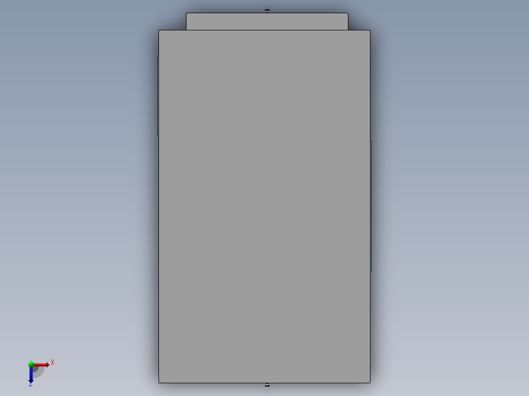 厨桌3D模型俯视图