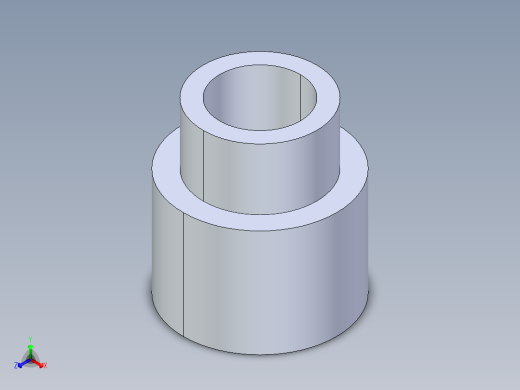 CPVC管件11-Sch80_ReducerCoupling_SxS_9829-211_1.5in x 1in正等轴测缩略图