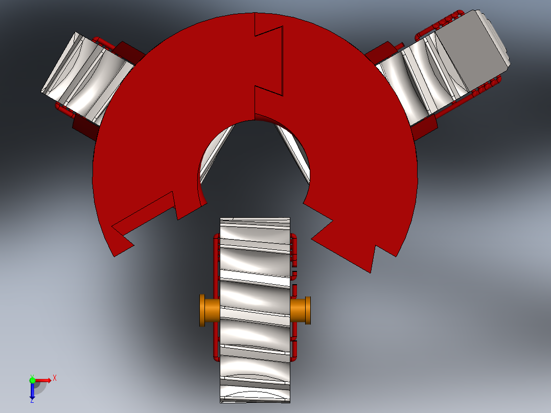 机械爪 3D图纸 (38)俯视图