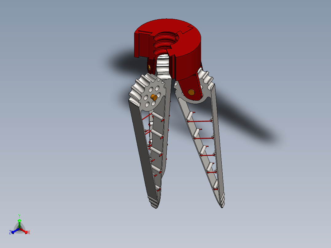 机械爪 3D图纸 (38)正等轴测图