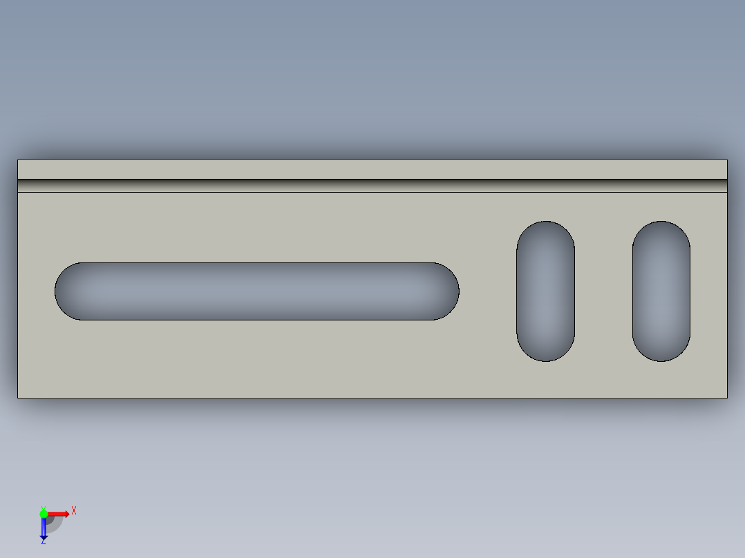 基恩士LV-H300bracket4_kc图纸模型俯视图