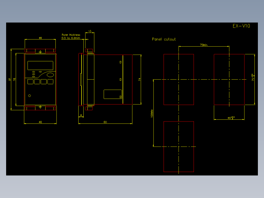 基恩士exv_cad_kc图纸模型