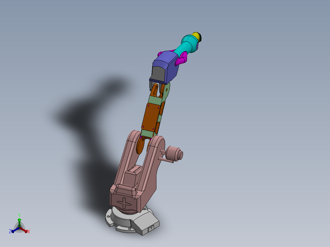 机械臂正等轴测图