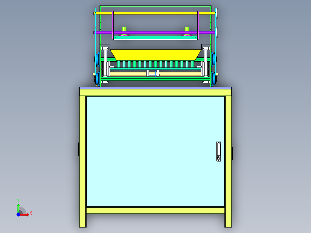 制糖压平机前视图