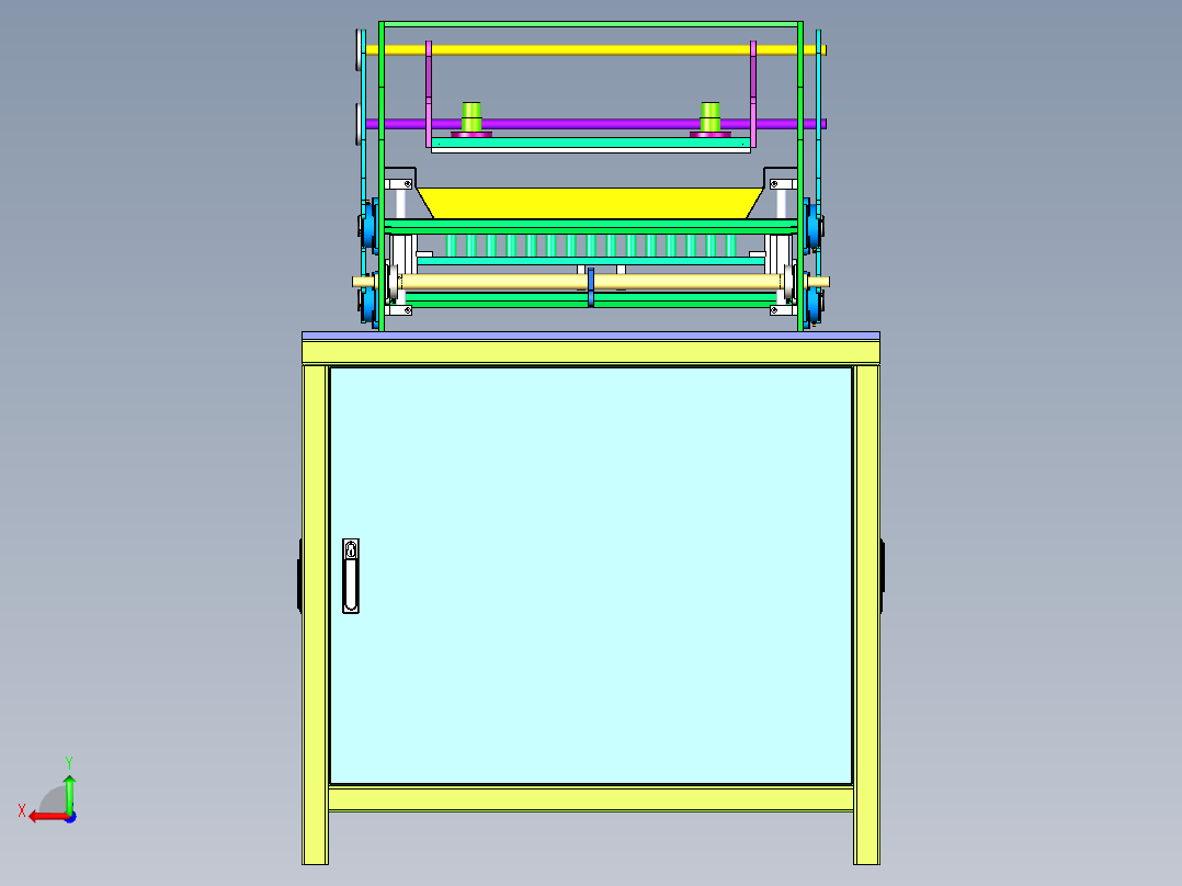 制糖压平机后视图