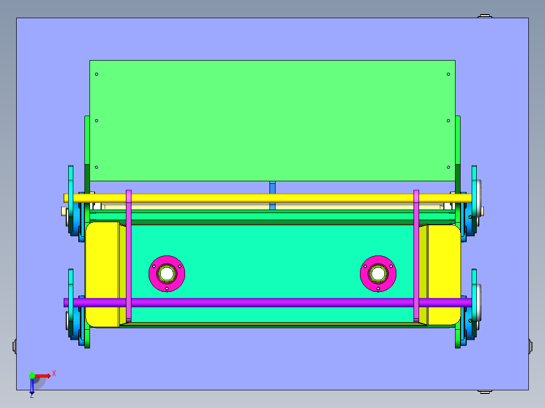 制糖压平机俯视图