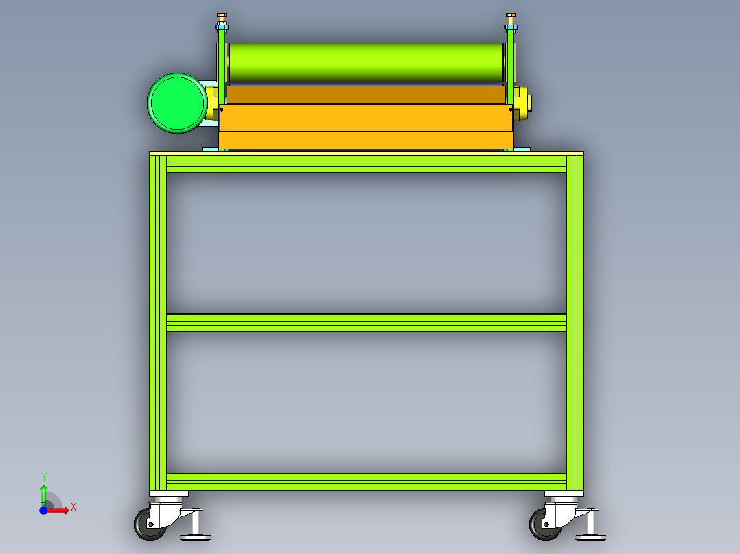 面包滚压机前视图