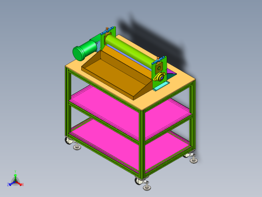 面包滚压机正等轴测缩略图