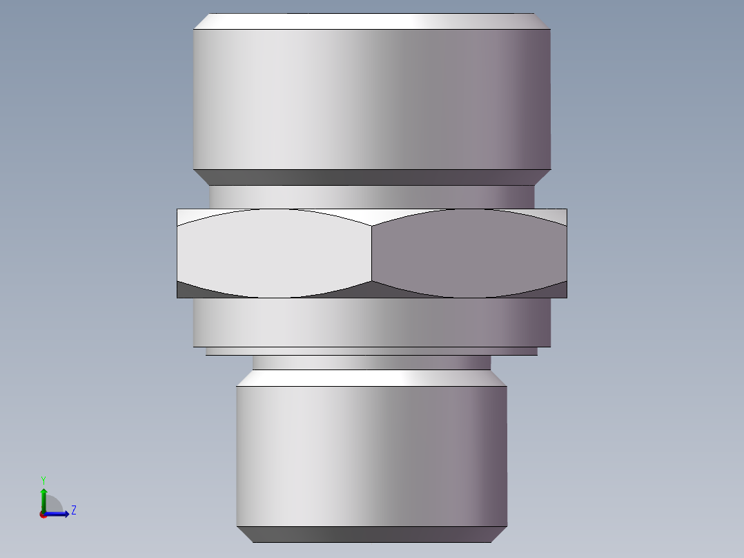 英制管螺纹ED密封、1CB-22-06WD左视图