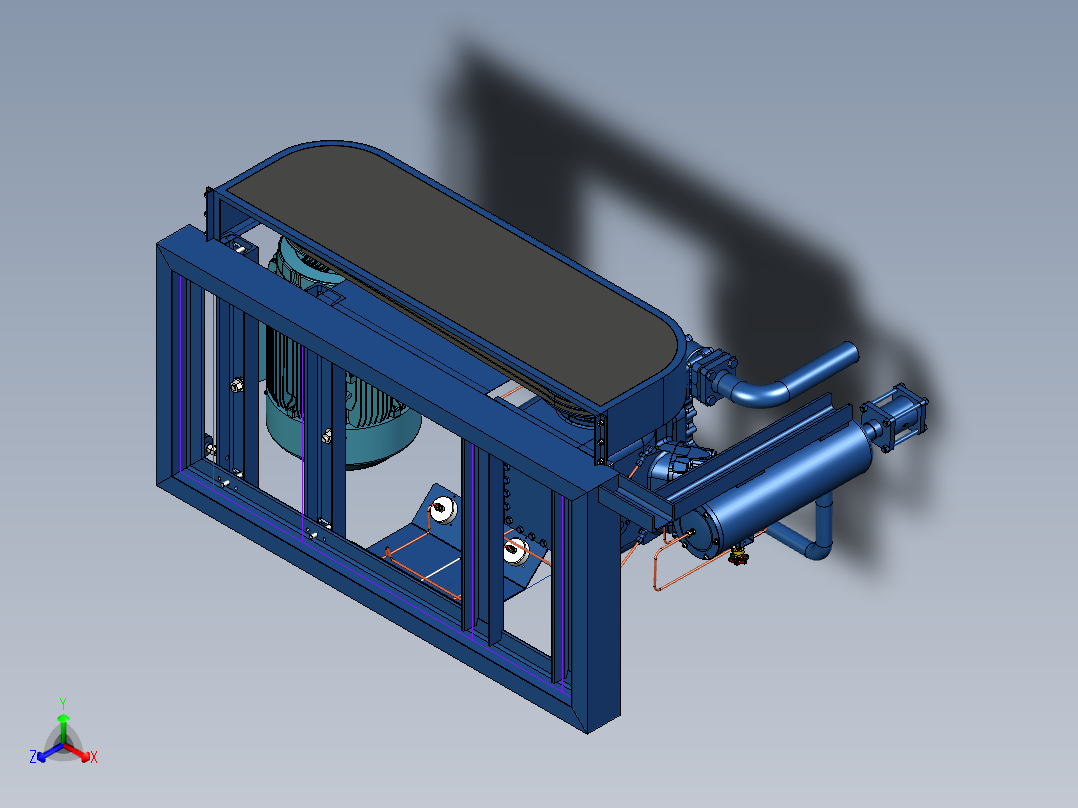 A3004167-Dorin 81VS 压缩单元正等轴测图