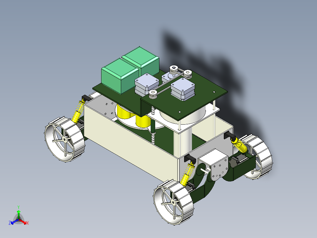 A3003962-月球采样车辆正等轴测图