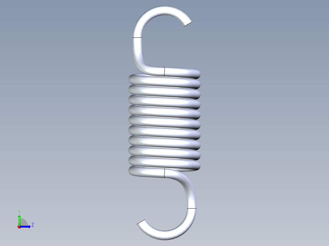 B3004596-扭转弹簧左视图