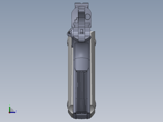 手枪左轮冲锋枪老式狙击步枪设计3D图纸colt-1911-3 SW左视缩略图