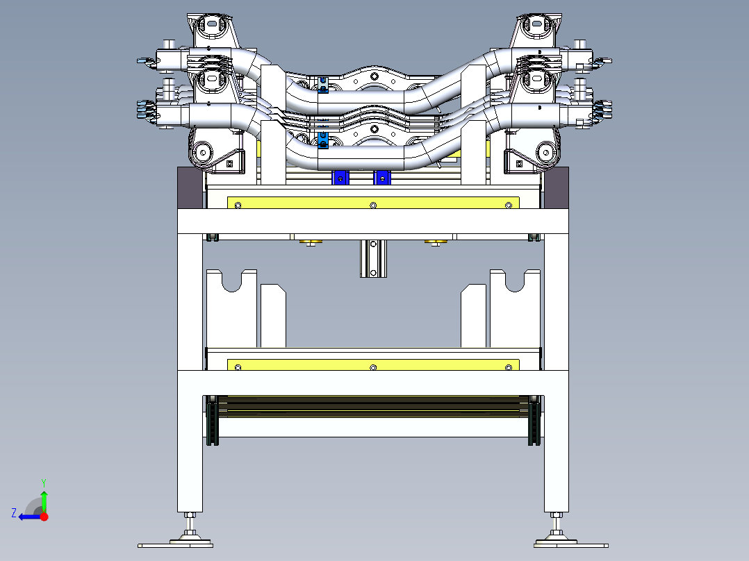 无动力人工滑台右视图