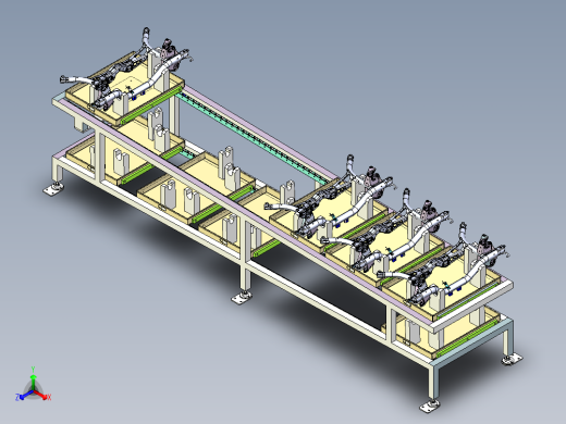 无动力人工滑台正等轴测缩略图