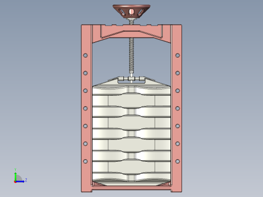 水利工程闸门左视缩略图