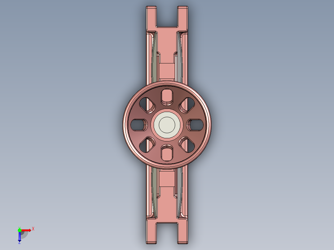 水利工程闸门俯视图