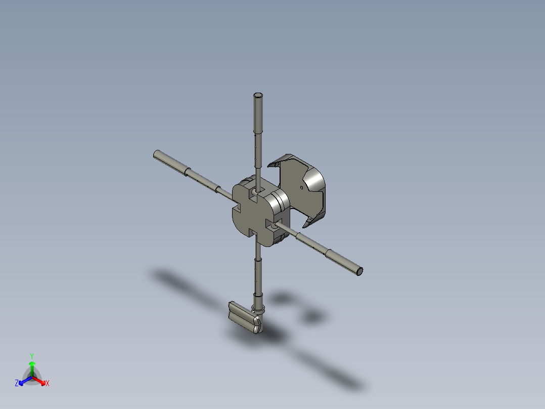 便携式形体训练器 零件1主视图
