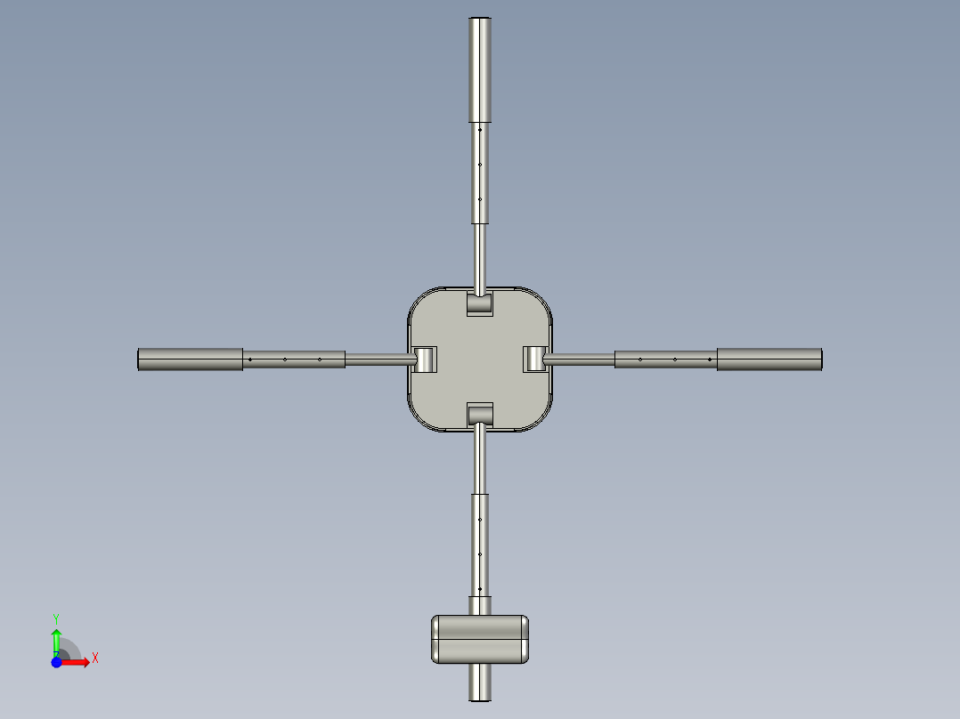 便携式形体训练器 零件1前视图