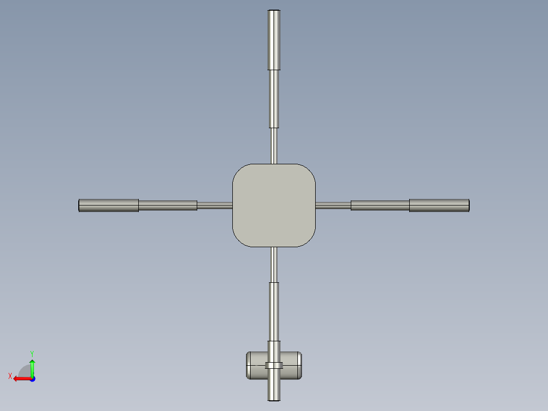 便携式形体训练器 零件1后视图