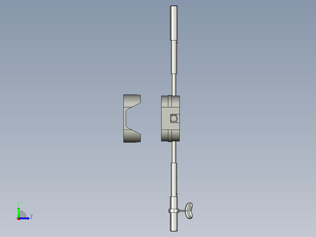 便携式形体训练器 零件1左视图