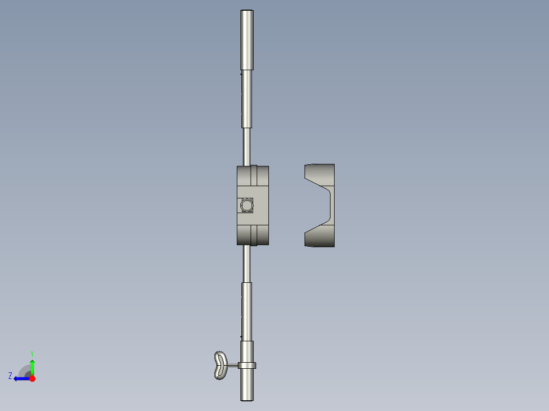便携式形体训练器 零件1右视图