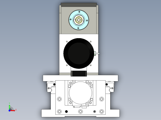 伺服进给钻孔机构设计前视缩略图
