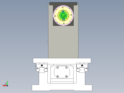 伺服进给钻孔机构设计后视缩略图