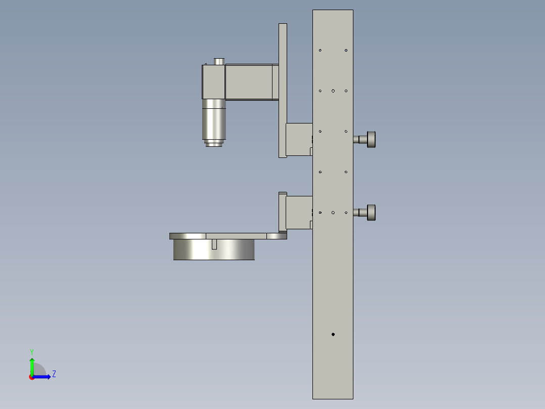 020700下端面检测机构左视图