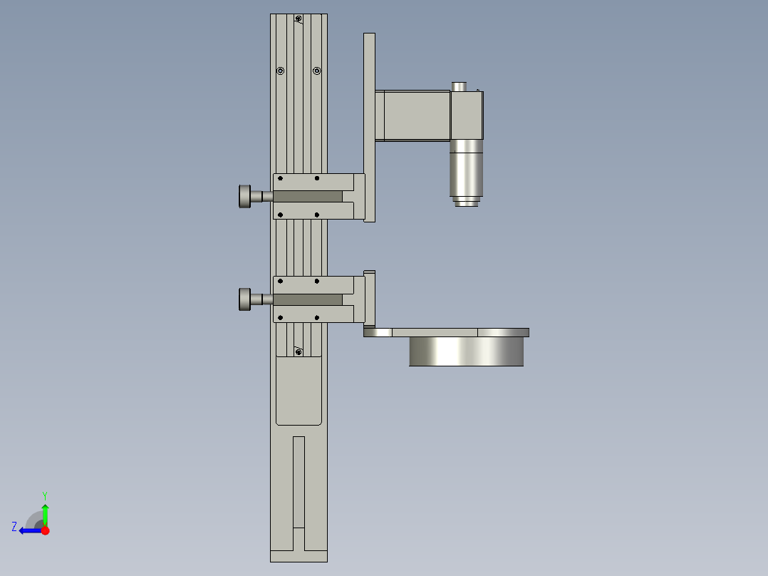 020700下端面检测机构右视图