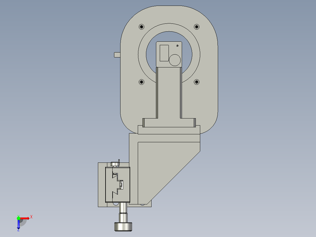 020700下端面检测机构俯视图