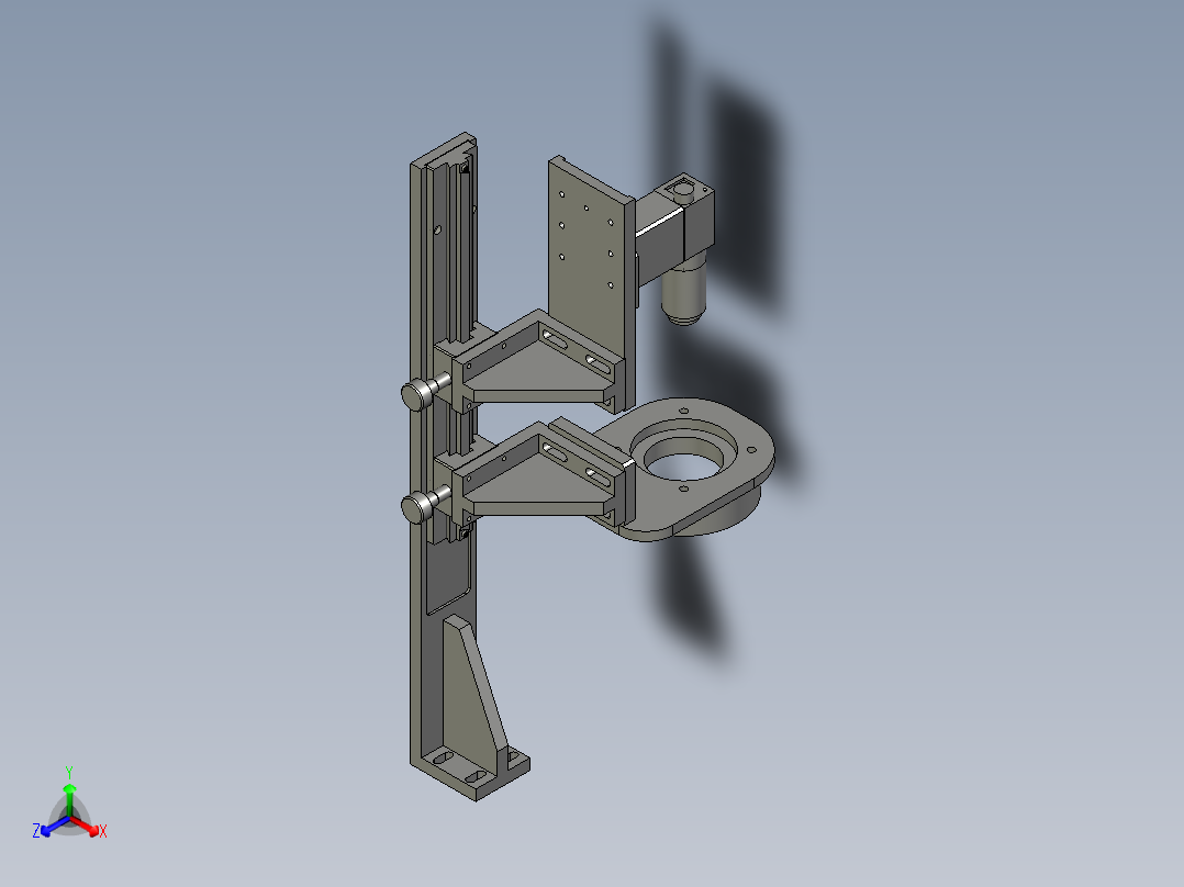 020700下端面检测机构正等轴测图