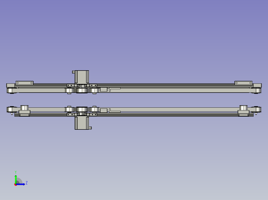 保压流转载具输送定位组件0101左视图