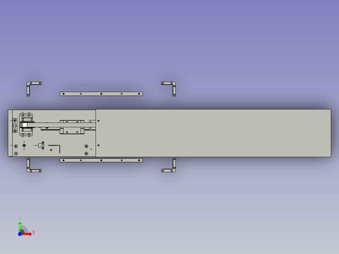 云母绕线机线排版总装图前视图