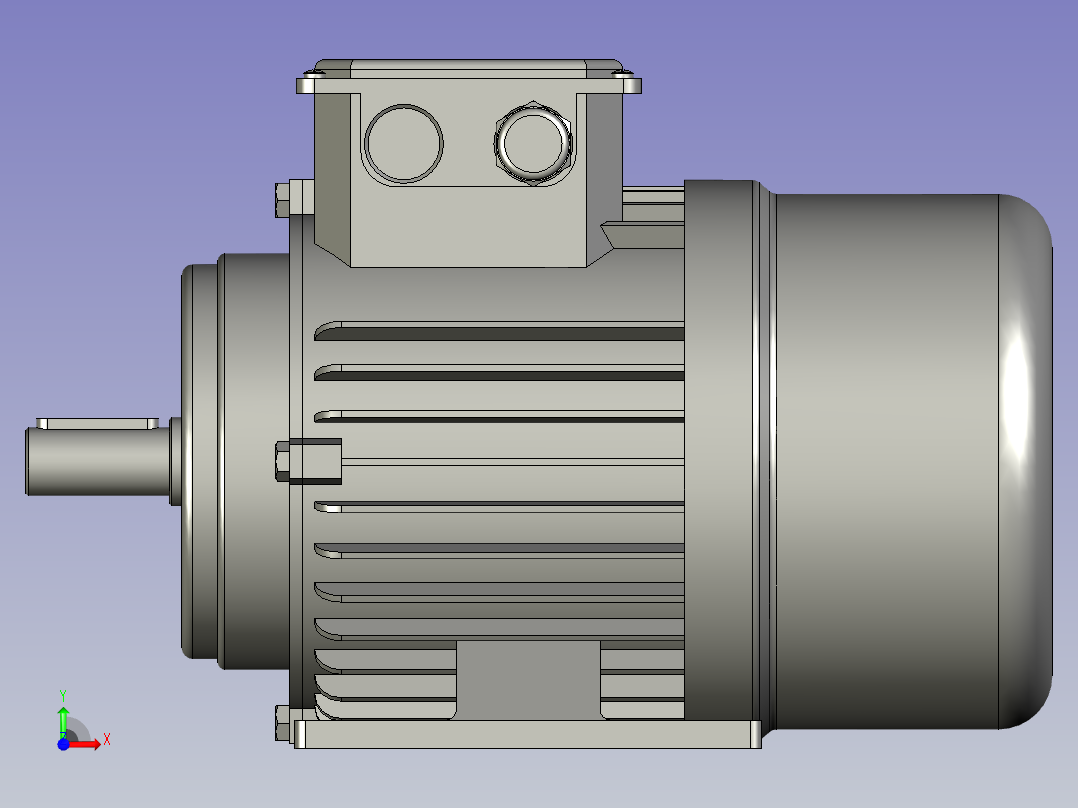 BN系列三相异步电机BN-80-B3-1前视图