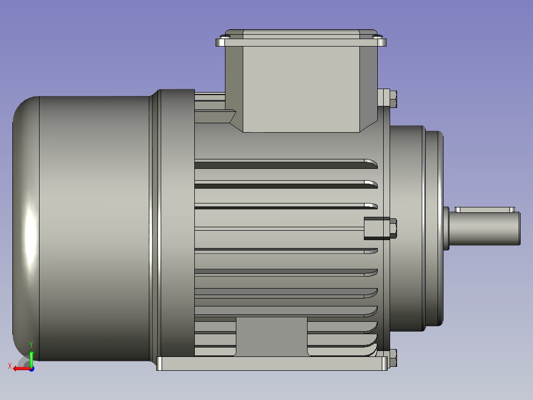 BN系列三相异步电机BN-80-B3-1后视图