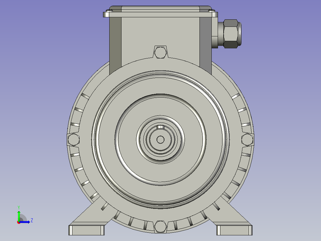 BN系列三相异步电机BN-80-B3-1左视图