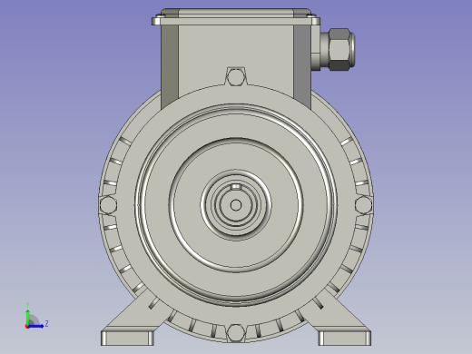 BN系列三相异步电机BN-80-B3-1左视缩略图