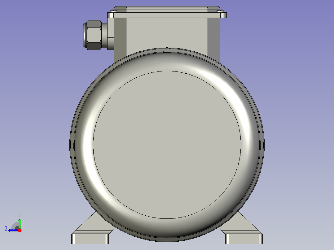 BN系列三相异步电机BN-80-B3-1右视图