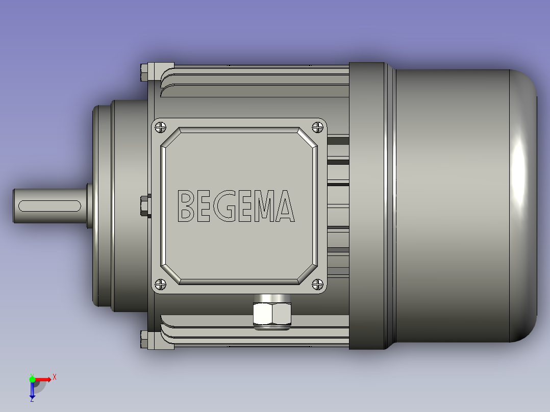 BN系列三相异步电机BN-80-B3-1俯视图
